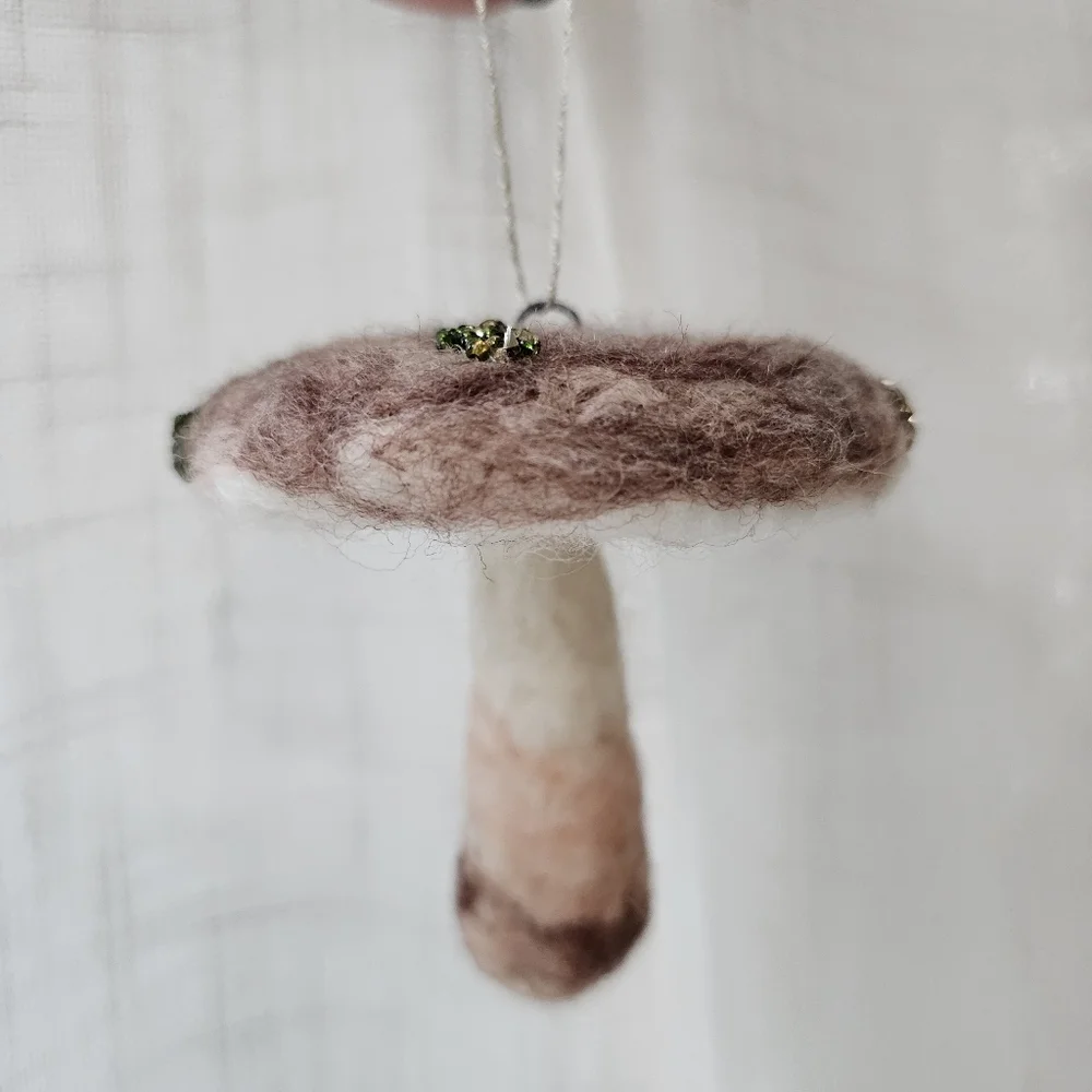 Needle Felt Mushroom Ornament - Picture 5 of 5